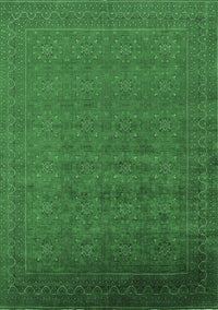 Oriental Emerald Green Industrial Rug, urb1998emgrn