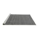 Sideview of Machine Washable Oriental Gray Industrial Rug, wshurb1998gry