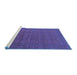 Sideview of Machine Washable Oriental Blue Industrial Rug, wshurb1998blu