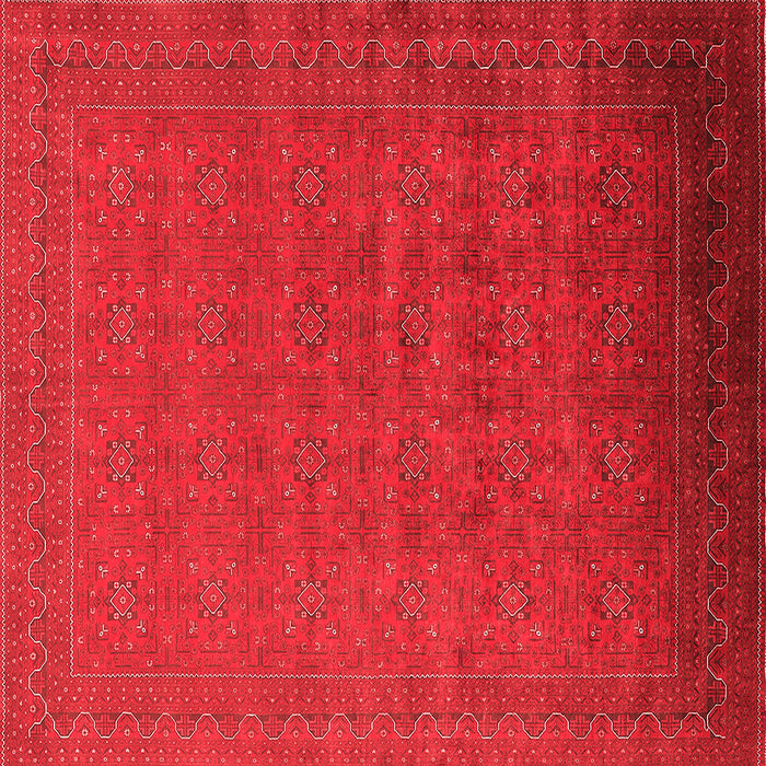Machine Washable Oriental Red Industrial Rug, wshurb1998red