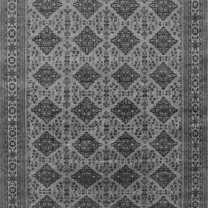 Machine Washable Oriental Gray Industrial Rug, wshurb1999gry
