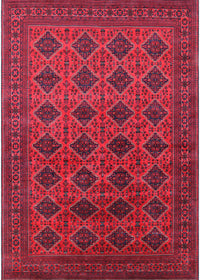 Machine Washable Industrial Modern Dark Raspberry Purple Rug, wshurb1999