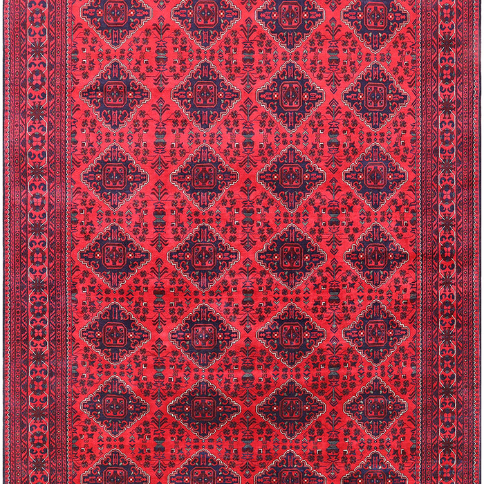 Machine Washable Industrial Modern Dark Raspberry Purple Rug, wshurb1999