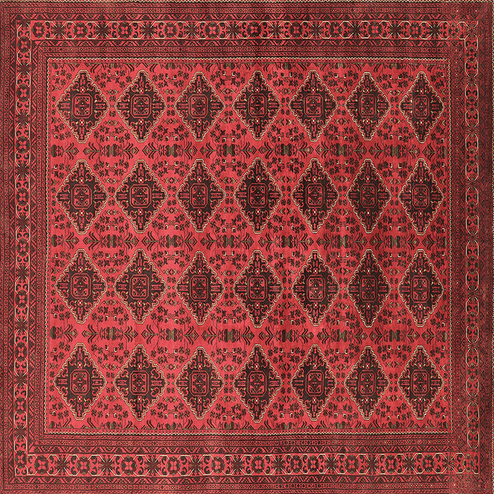 Square Oriental Brown Industrial Rug, urb1999brn