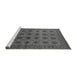 Sideview of Machine Washable Oriental Gray Industrial Rug, wshurb1999gry