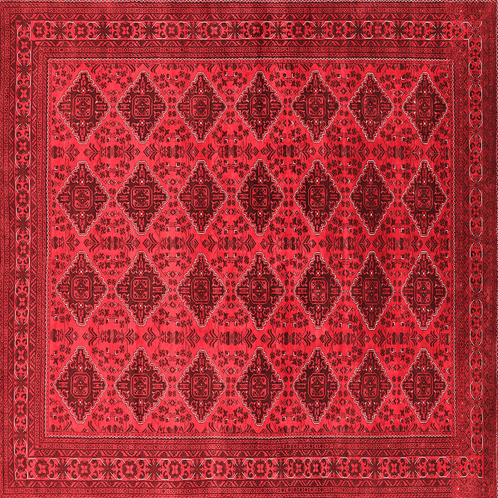Machine Washable Oriental Red Industrial Rug, wshurb1999red