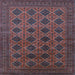 Square Oriental Light Blue Industrial Rug, urb1999lblu