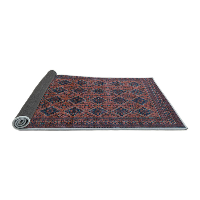 Sideview of Oriental Light Blue Industrial Rug, urb1999lblu