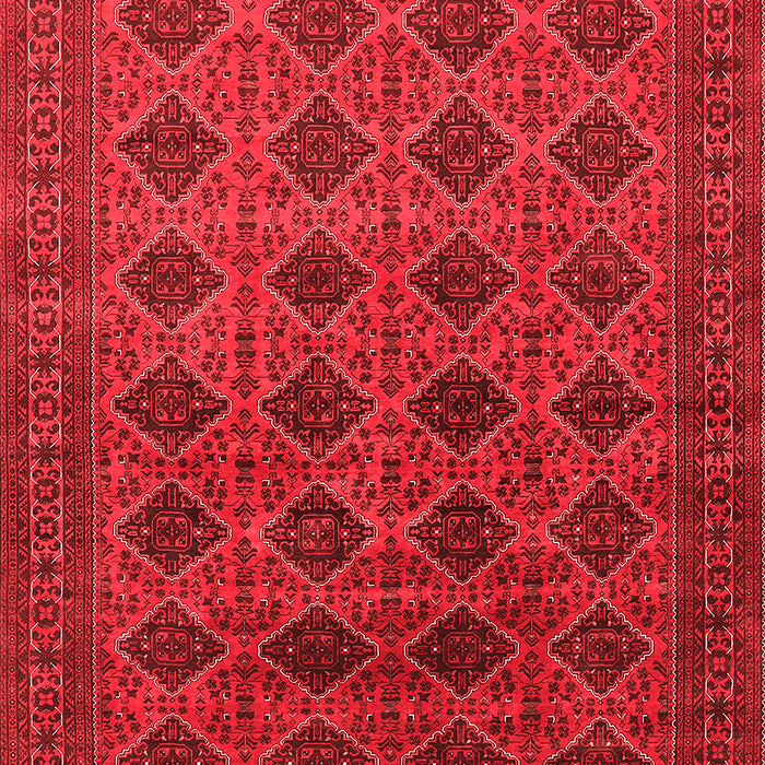 Machine Washable Oriental Red Industrial Rug, wshurb1999red