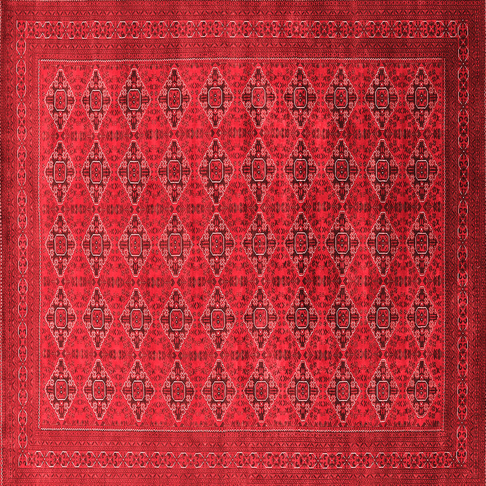 Machine Washable Oriental Red Industrial Rug, wshurb2000red