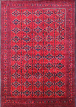 Mid-Century Modern Raspberry Purple Oriental Rug, urb2000