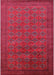 Mid-Century Modern Raspberry Purple Oriental Rug, urb2000