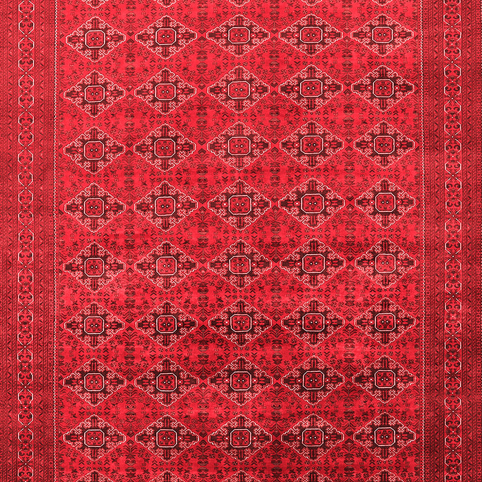 Machine Washable Oriental Red Industrial Rug, wshurb2000red