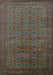 Oriental Turquoise Industrial Rug, urb2000turq