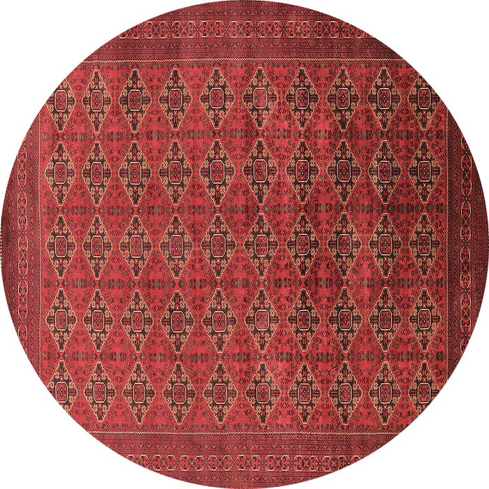 Round Oriental Brown Industrial Rug, urb2000brn