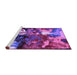 Sideview of Machine Washable Oriental Purple Industrial Area Rugs, wshurb2001pur