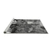 Sideview of Machine Washable Oriental Gray Industrial Rug, wshurb2001gry