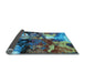 Sideview of Oriental Light Blue Industrial Rug, urb2001lblu