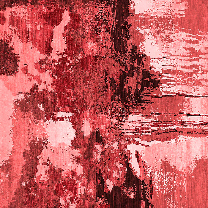 Machine Washable Oriental Red Industrial Rug, wshurb2001red