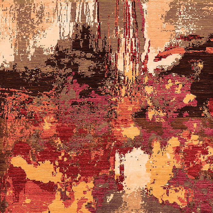 Machine Washable Oriental Orange Industrial Area Rugs, wshurb2001org