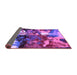 Sideview of Oriental Purple Industrial Rug, urb2001pur