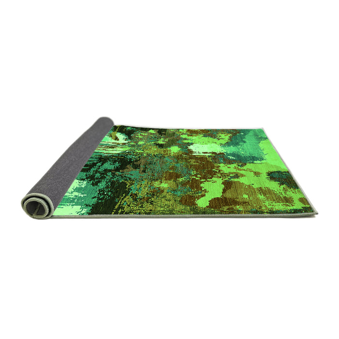 Sideview of Oriental Green Industrial Rug, urb2001grn