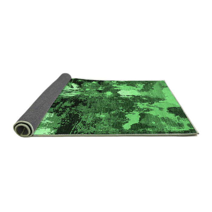 Sideview of Oriental Emerald Green Industrial Rug, urb2001emgrn