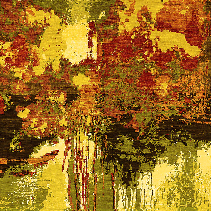 Oriental Yellow Industrial Rug, urb2001yw