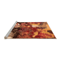 Sideview of Machine Washable Oriental Orange Industrial Area Rugs, wshurb2001org