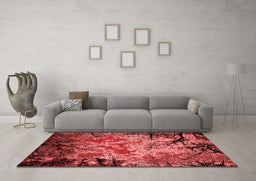 Industrial Red Washable Rugs