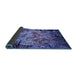 Sideview of Oriental Blue Industrial Rug, urb2002blu