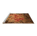 Sideview of Machine Washable Oriental Orange Industrial Area Rugs, wshurb2002org