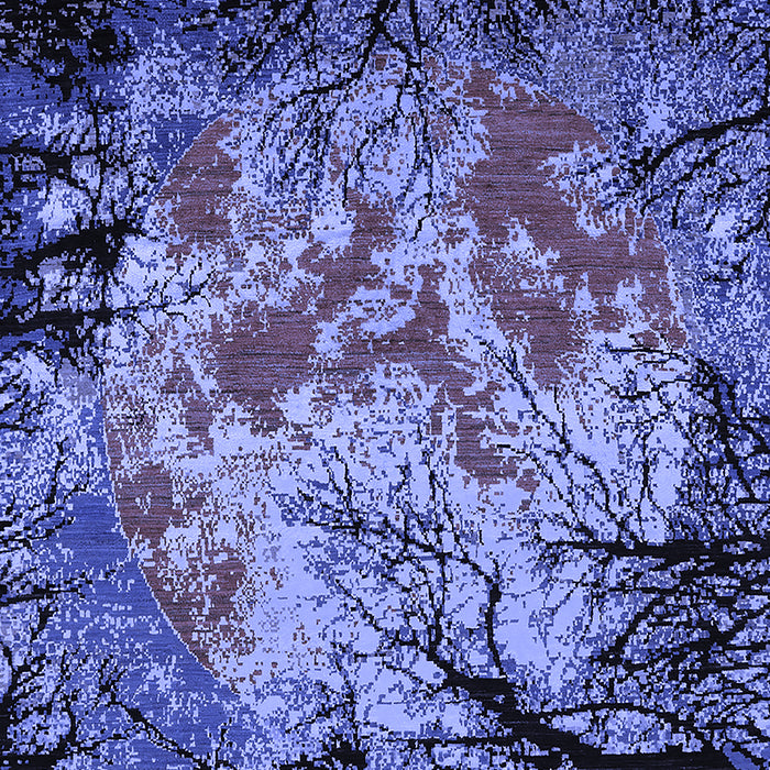 Oriental Blue Industrial Rug, urb2002blu