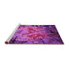 Sideview of Machine Washable Oriental Pink Industrial Rug, wshurb2002pnk