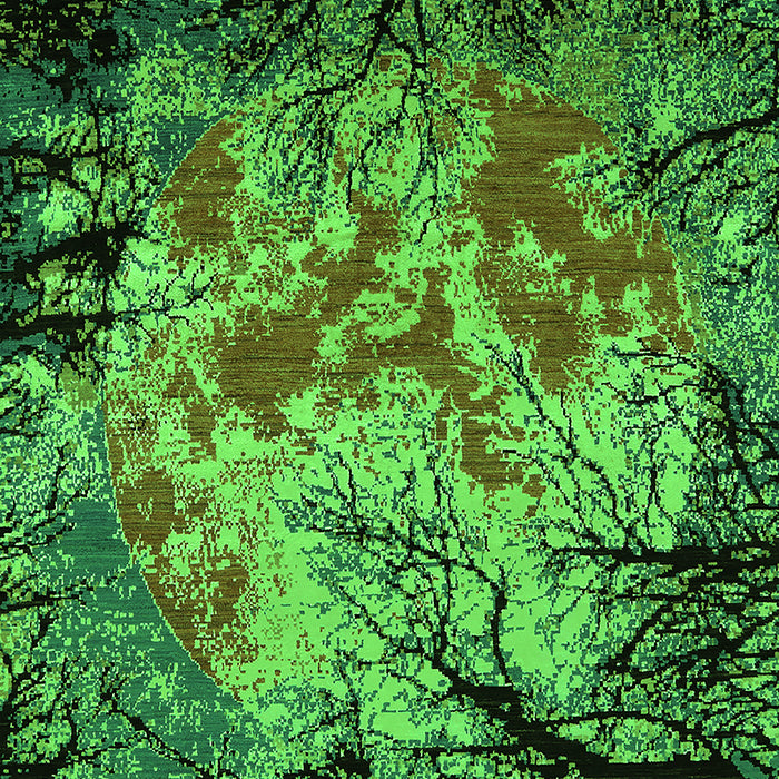 Oriental Green Industrial Rug, urb2002grn