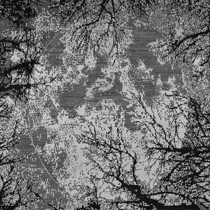 Machine Washable Oriental Gray Industrial Rug, wshurb2002gry