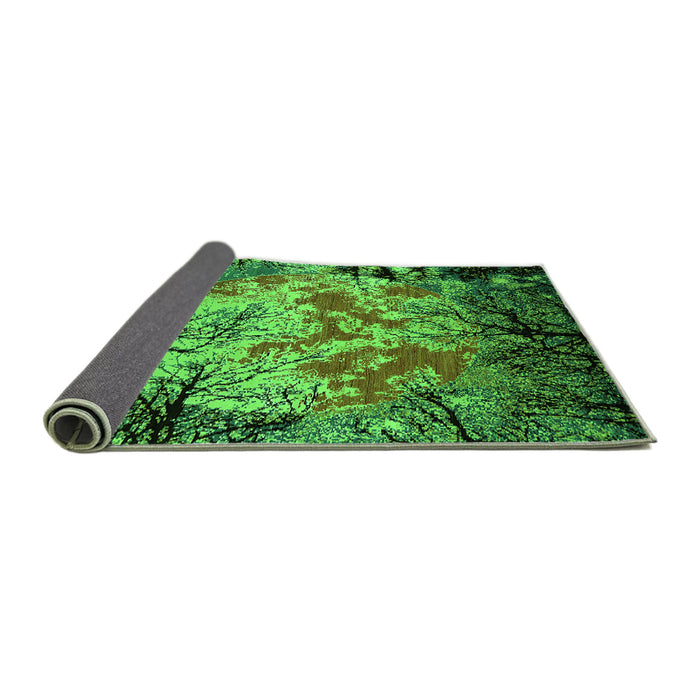 Sideview of Oriental Green Industrial Rug, urb2002grn