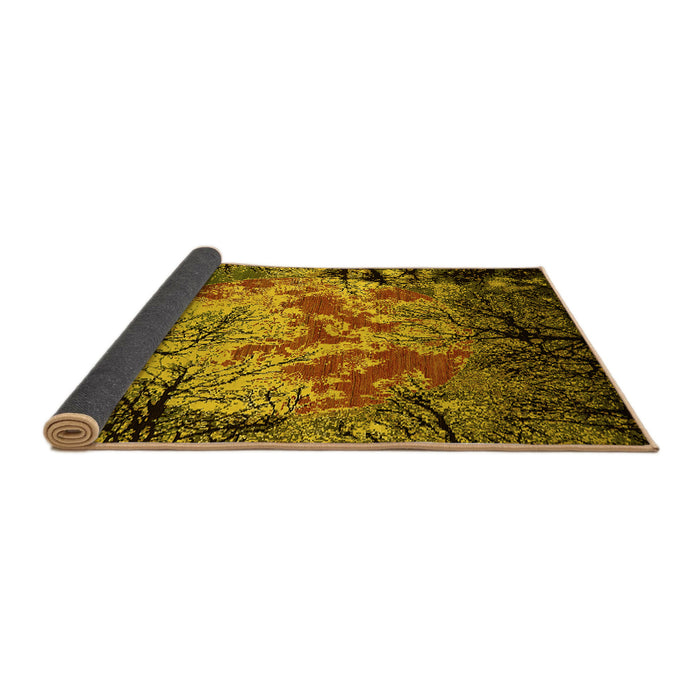 Sideview of Oriental Yellow Industrial Rug, urb2002yw