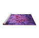 Sideview of Machine Washable Oriental Purple Industrial Area Rugs, wshurb2002pur