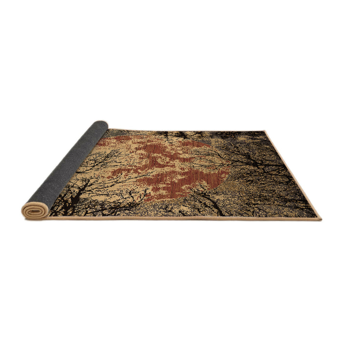 Sideview of Oriental Brown Industrial Rug, urb2002brn