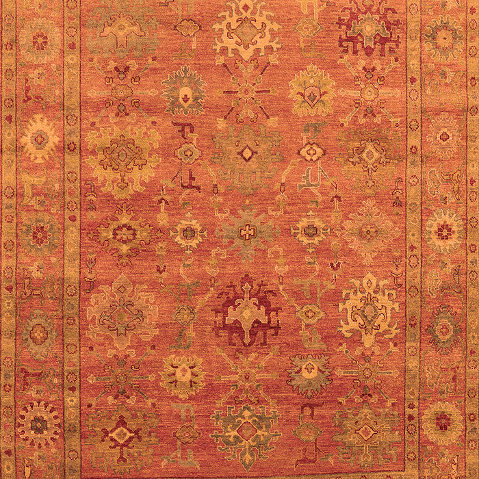 Machine Washable Oriental Orange Industrial Area Rugs, wshurb2003org