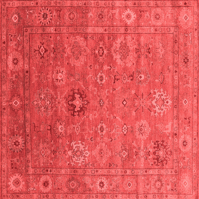 Machine Washable Oriental Red Industrial Rug, wshurb2003red