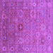 Square Oriental Purple Industrial Rug, urb2003pur