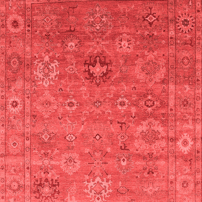 Machine Washable Oriental Red Industrial Rug, wshurb2003red