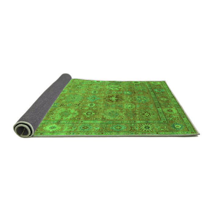 Sideview of Oriental Green Industrial Rug, urb2003grn
