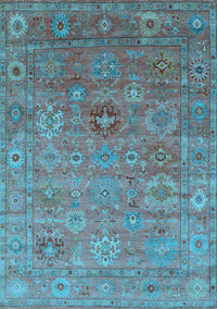 Oriental Light Blue Industrial Rug, urb2003lblu