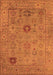 Machine Washable Oriental Orange Industrial Area Rugs, wshurb2004org