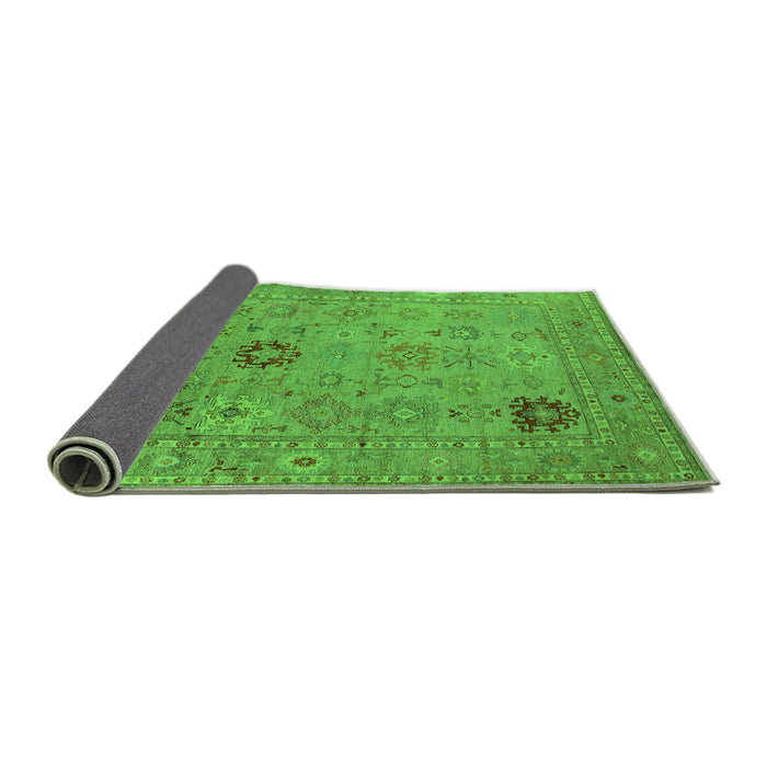 Sideview of Oriental Green Industrial Rug, urb2004grn