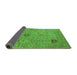 Sideview of Oriental Green Industrial Rug, urb2004grn