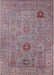 Mid-Century Modern Raspberry Purple Oriental Rug, urb2004